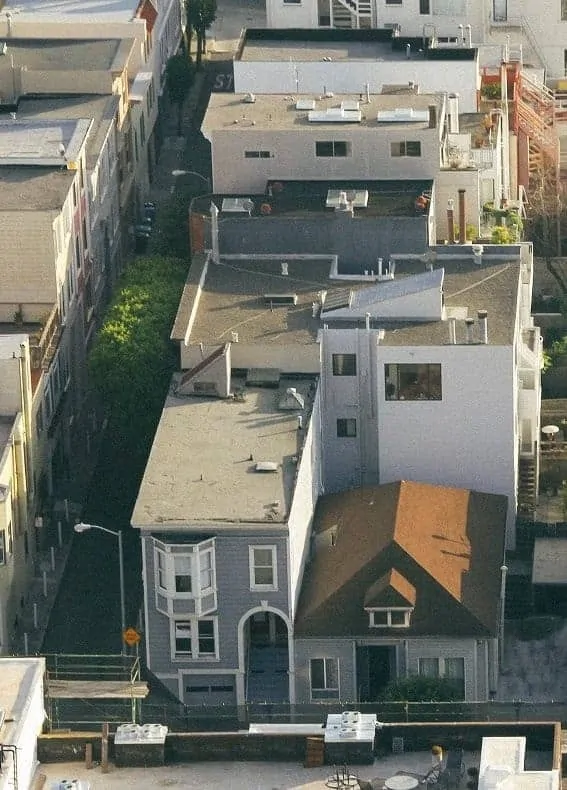 city block shot overhead