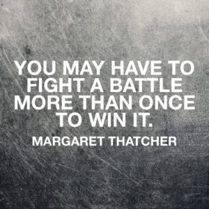 Margaret Thatcher battle