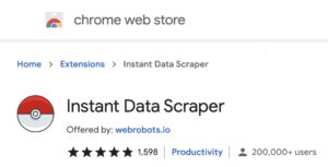 chrome data scraper