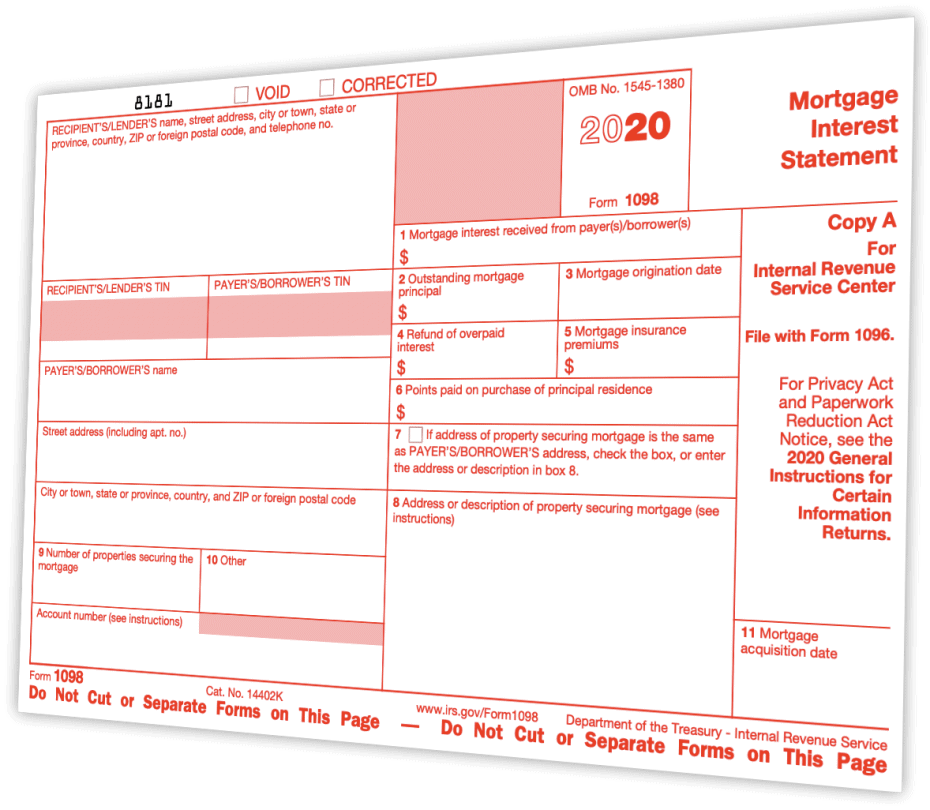 IRS form 1098 2020