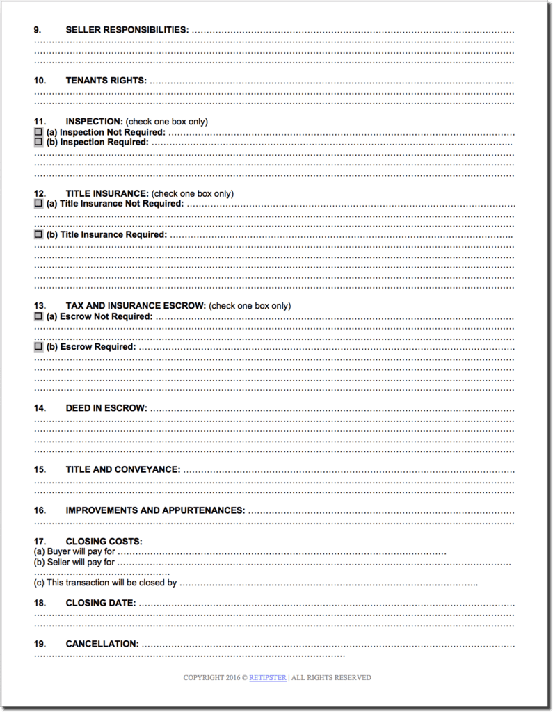 PA for vacant land pg 2