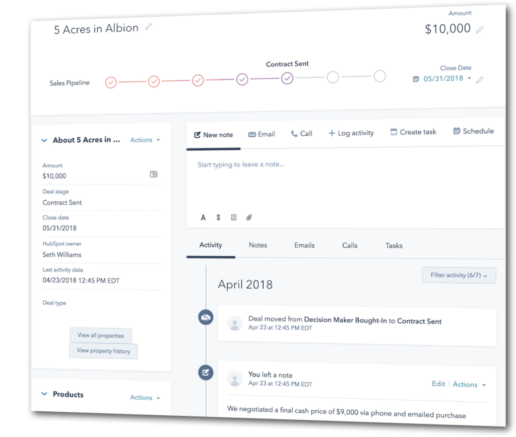 hubspot real estate dashboard