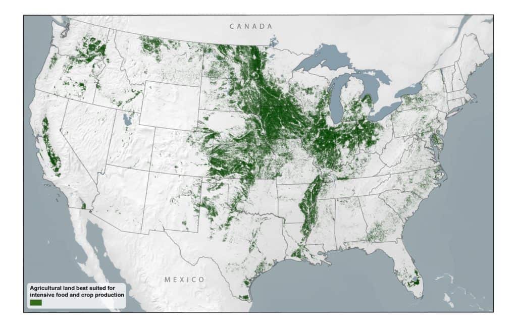 agricultural potential map