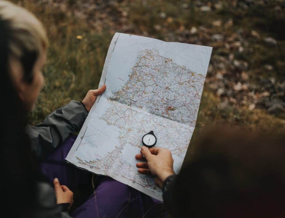 map and compass