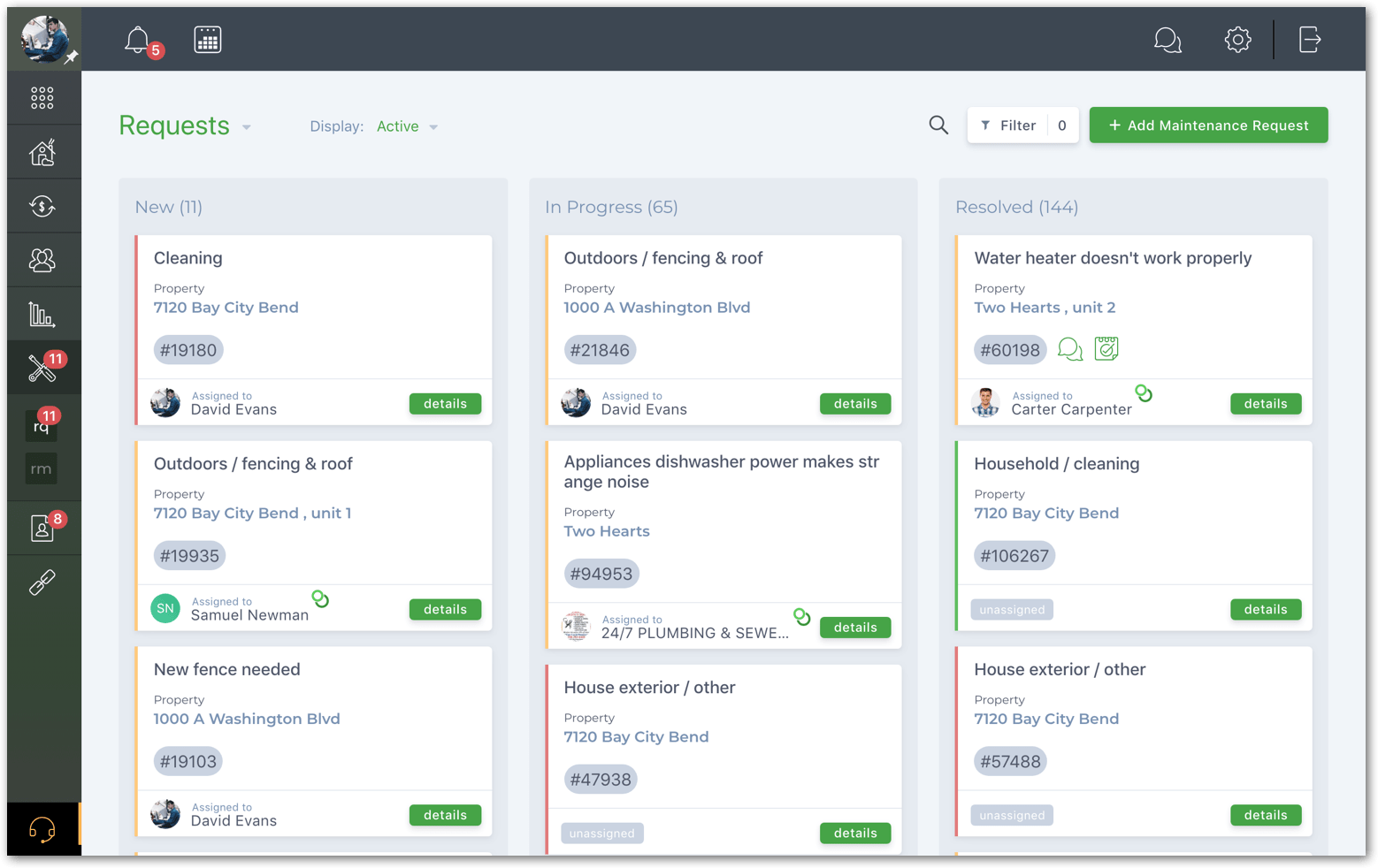 tenantcloud managing requests