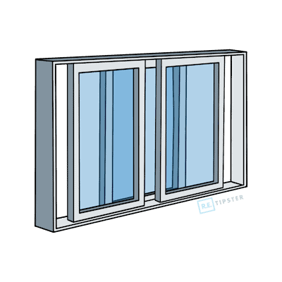 Three-Panel Slider Window