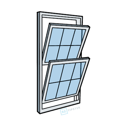 double hung window