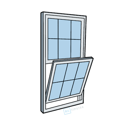 single hung window