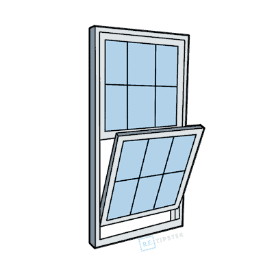 single hung window