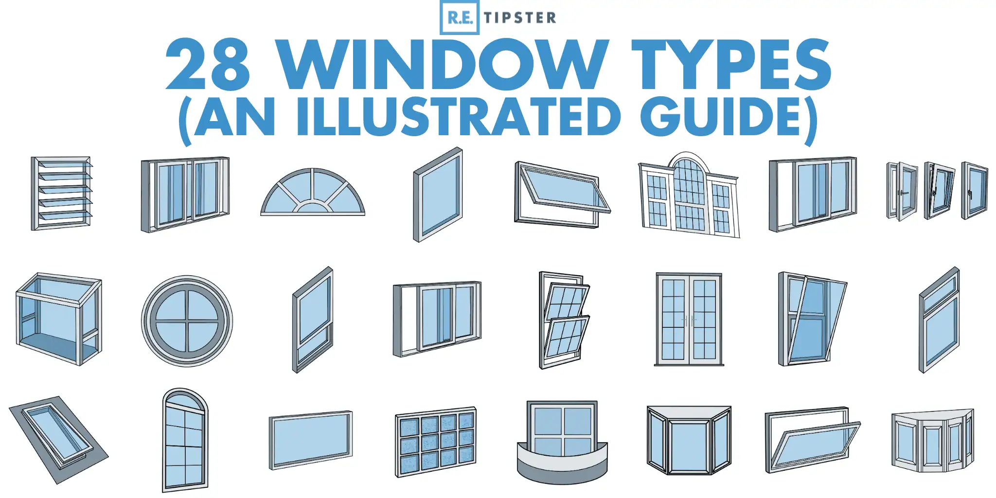 28 window types infographic retipster