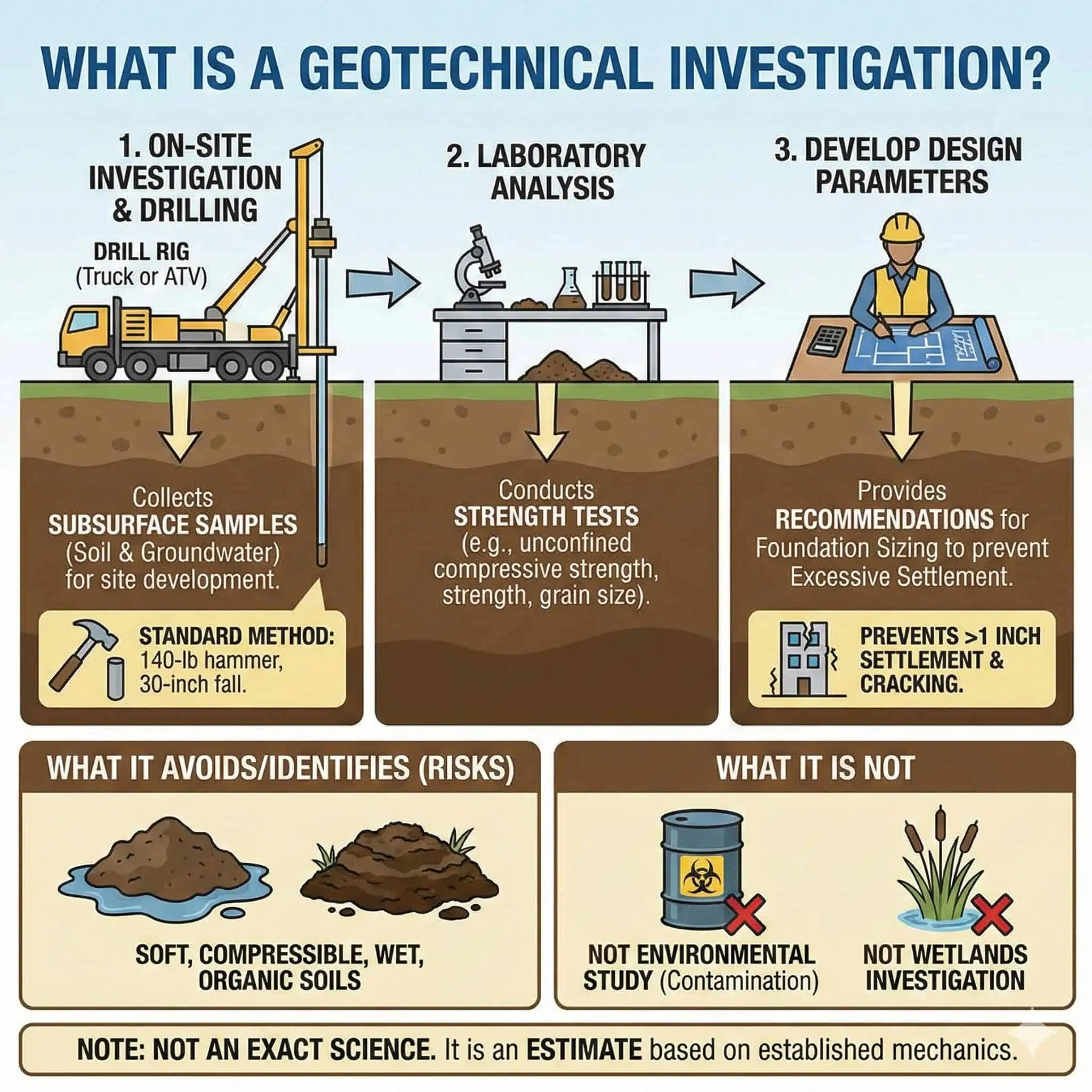 Geotechnical Investigation Infographic REtipster