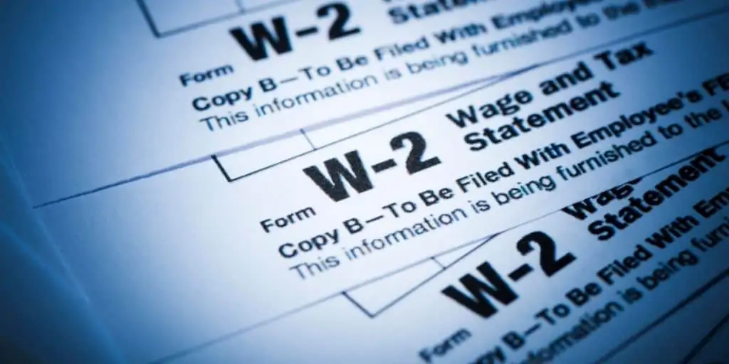 USDA loan w-2