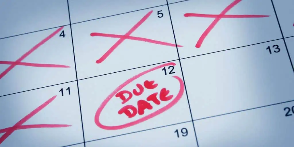 due date