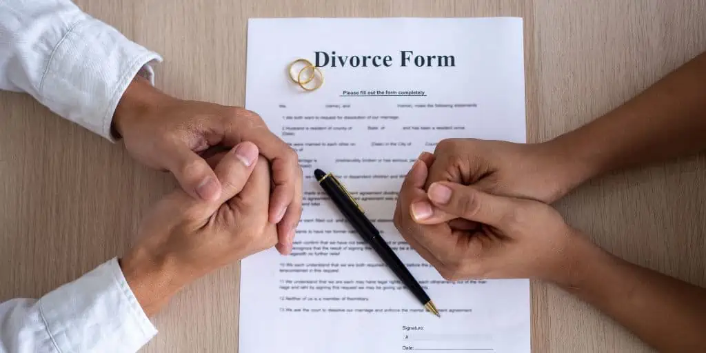 divorce papers