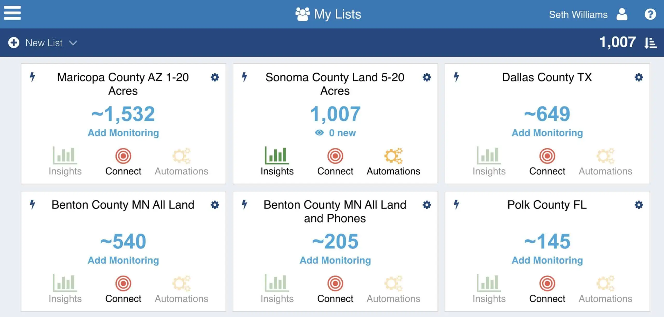 PropertyRadar Lists