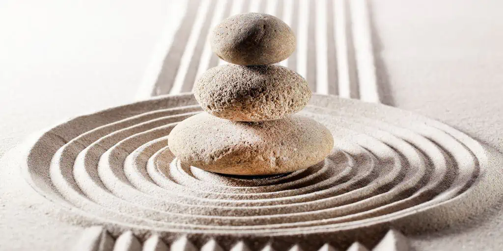 zen stone garden