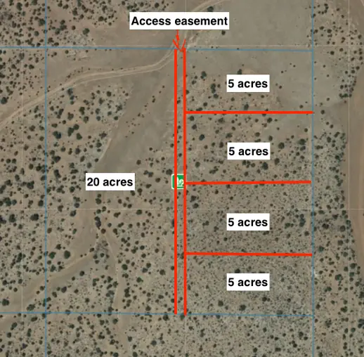 subdivision sketch to surveyor