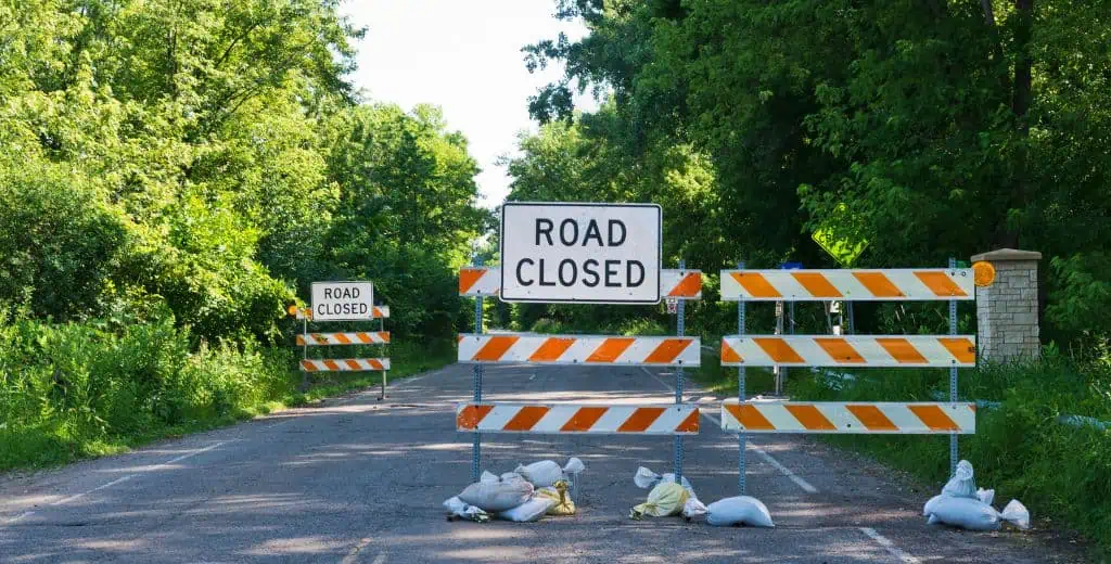 ingress-and-egress-road-closure