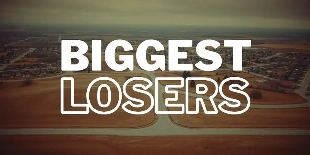 infill lots biggest losers
