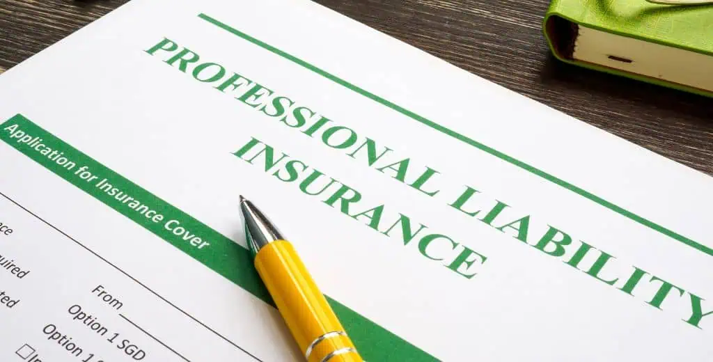 professional liability insurance form