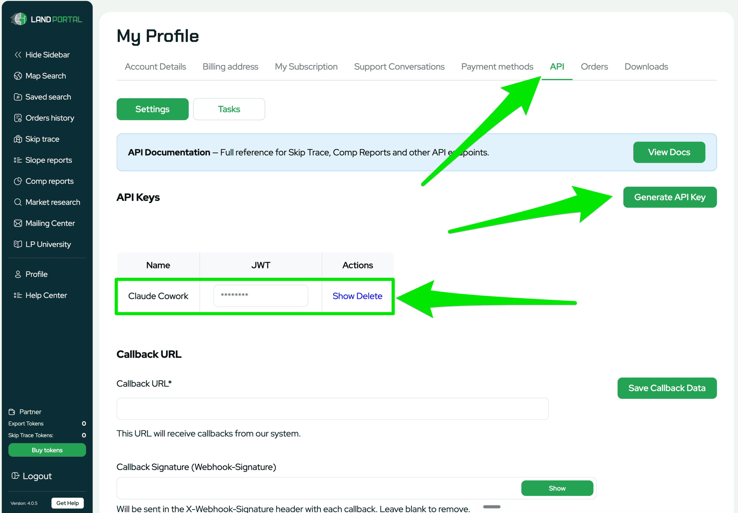 Land Portal API