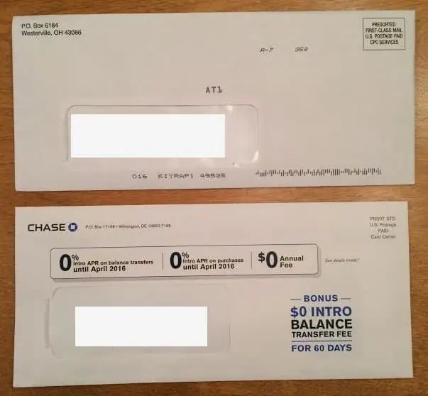 Direct mail response rates by mail piece type