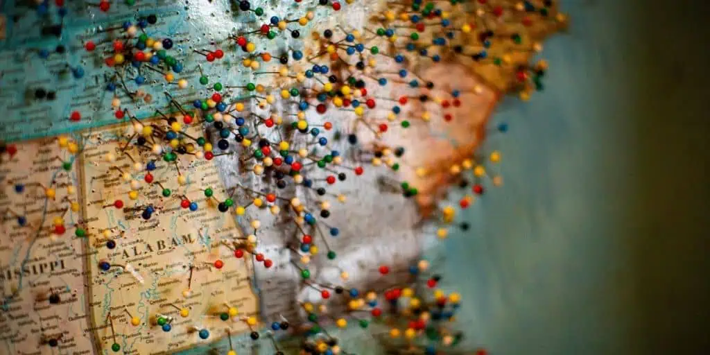 map pins cluster